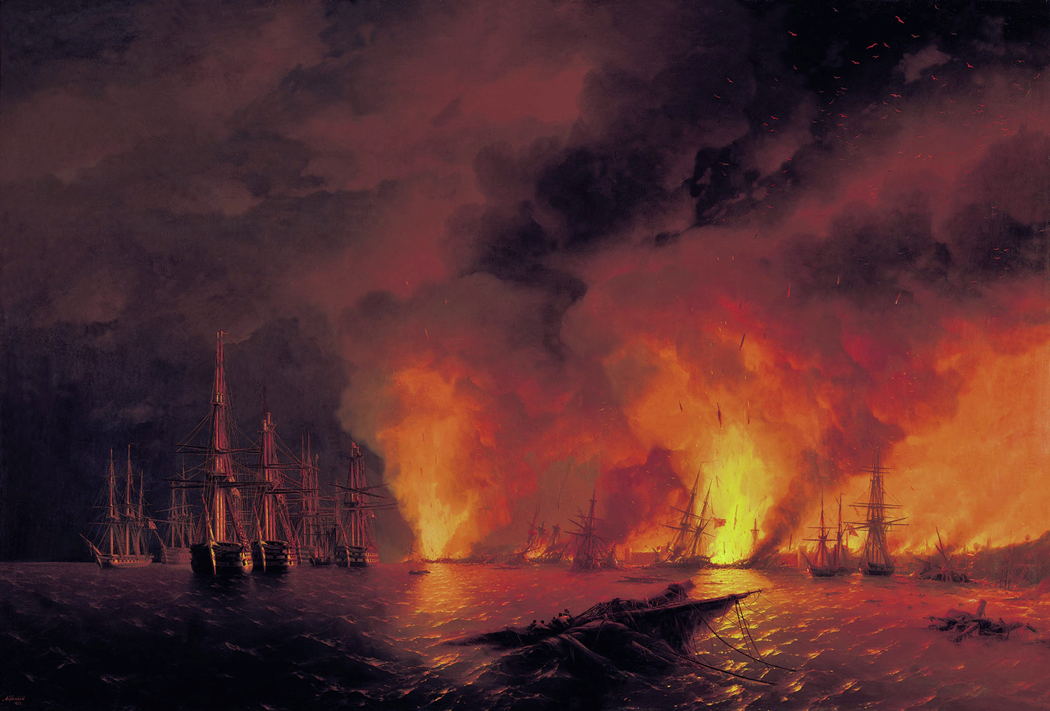 Schlacht von Sinop Ivan Ajvazovskij